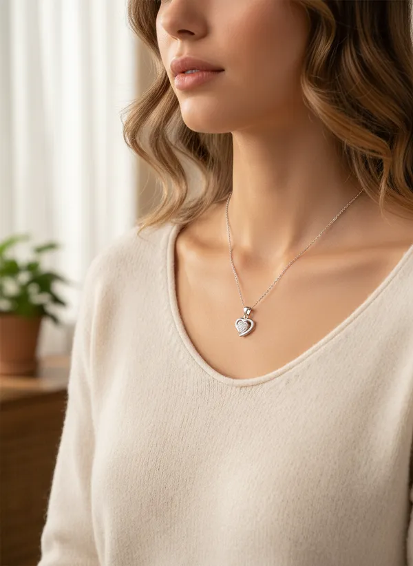 Sterling_Silver_Heart_Pendant_Necklace_For_Women_925_Sterling_Silver